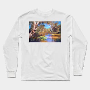 'Tahbilk Wetlands' Long Sleeve T-Shirt